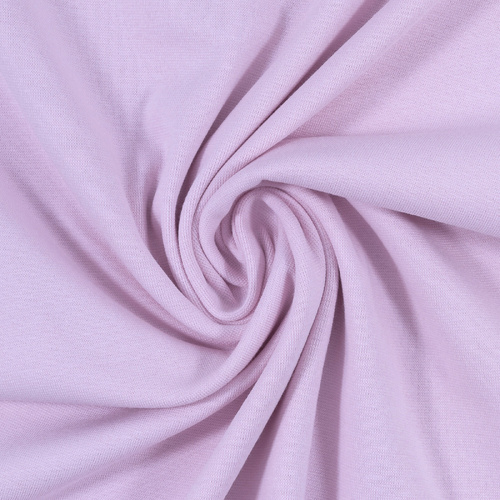 European Cotton Elastane Jersey, Solid, Oeko-Tex, Light Lavender