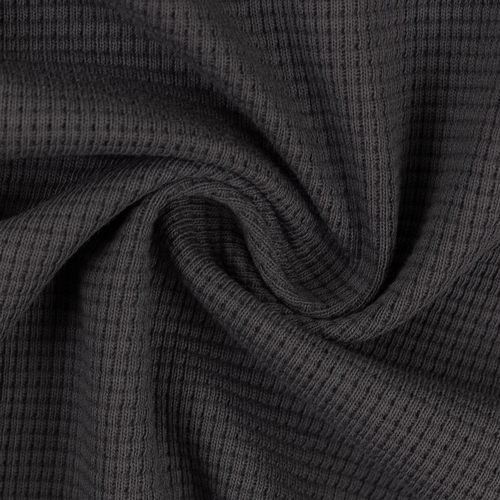 *REMNANT 91cm* European Classic Waffle Knit, Oeko-Tex, Charcoal Grey