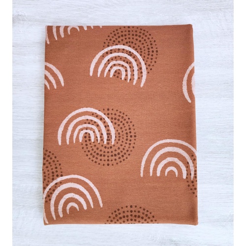 *REMNANT 80cm* European Cotton Elastane Jersey, Oeko-Tex, Dilkara Earth