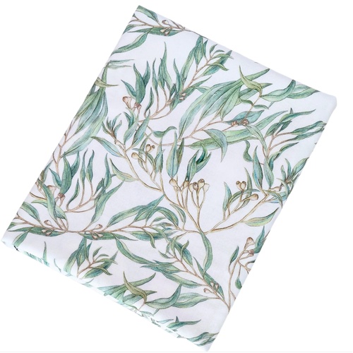 *REMNANT 89cm* KK Fabrics, Burrangong Birdlife, Gumtree Friends, Leaves Allover