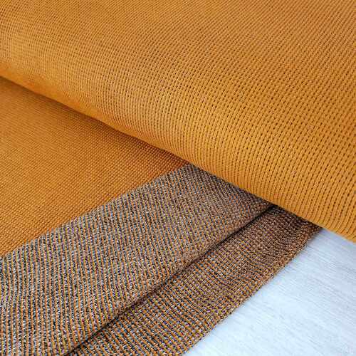 *REMNANT 160cm* European Mottle Waffle Knit, Oeko-Tex, Dark Honey