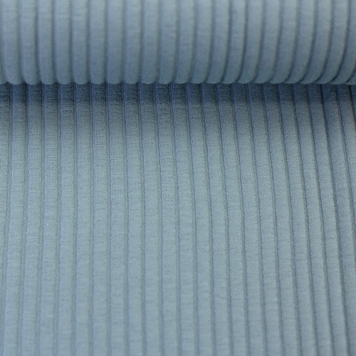 European Fluted Ribbed Jersey Knit, Oeko-Tex, Powder