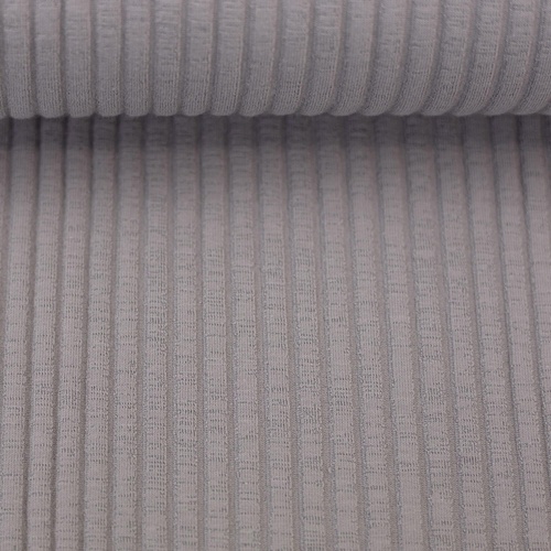 European Fluted Ribbed Jersey Knit, Oeko-Tex, Cloud