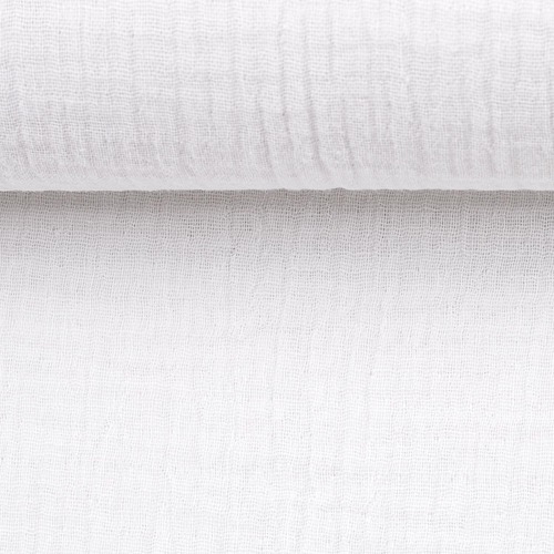 *REMNANT 61cm* European Double Gauze, Oeko-Tex, White