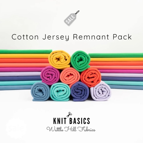 Knit Basics Value Grab Bag, Cotton Elastane Jersey Knit – Pink/Red Tones
