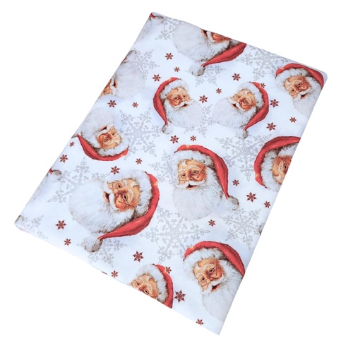 *REMNANT 156cm* Riley Blake Designs, Picture A Christmas, Santa Toss