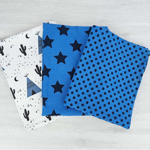 Organic Jersey Offcuts Bundle Stars