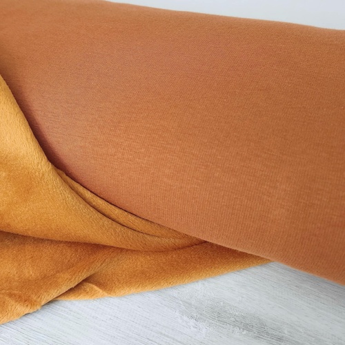 *REMNANT 125cm* European Alpine Fleece Sweater Knit, Honey