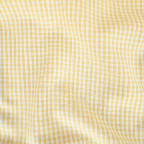 Classic Woven Cotton Gingham 3mm, Lemon & White
