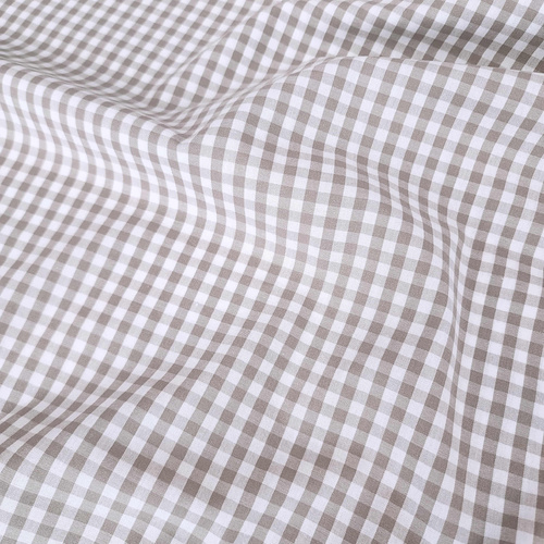 Classic Woven Cotton Gingham 5mm, Grey & White