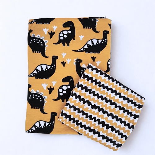PaaPii Dino Cotton Elastane Jersey Offcuts Bundle