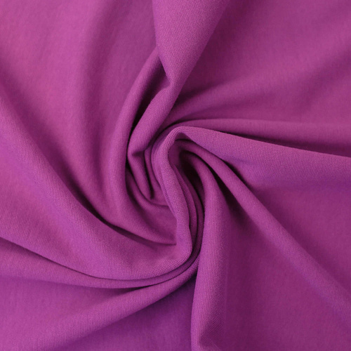 European Cotton Elastane Jersey, Solid, Oeko-Tex, Fuschia SS25