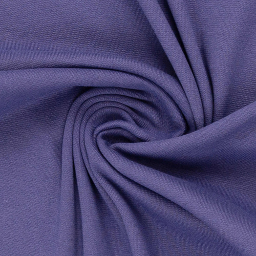 European Cotton Elastane Jersey, Solid, Oeko-Tex, Indigo SS25