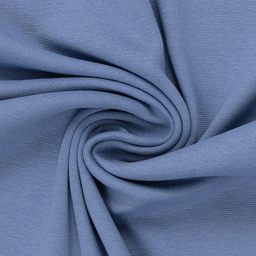 European Cotton Elastane Jersey, Solid, Oeko-Tex, Willow Blue SS25
