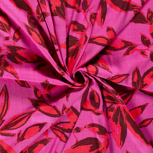 European Woven Viscose, Oeko-Tex, Linen Look Vibrant Vista