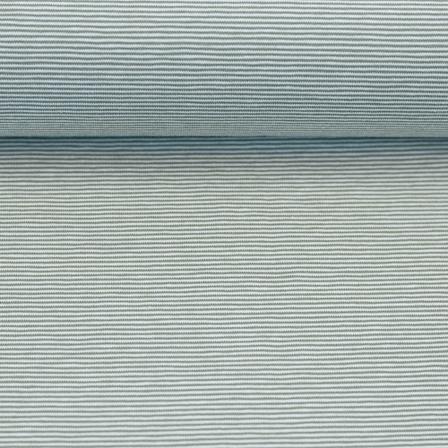 European Cotton Elastane Jersey, Oeko-Tex, 1mm Yarn Dyed Stripes Mint Green