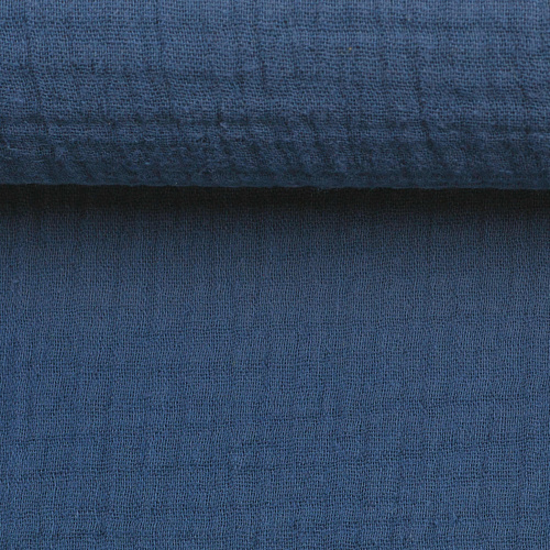 European Double Gauze, Oeko-Tex, Dark Denim