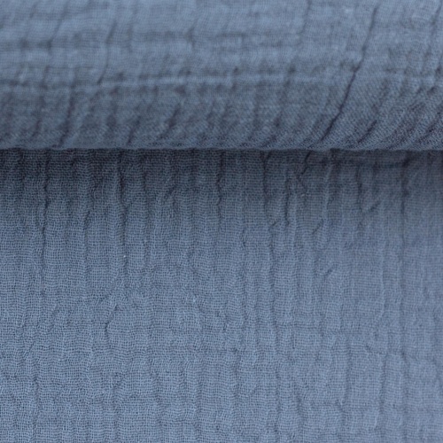 European Double Gauze, Oeko-Tex, Willow Blue