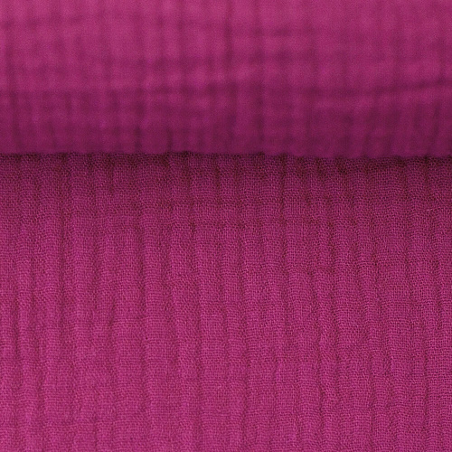 European Double Gauze, Oeko-Tex, Ruby Pink