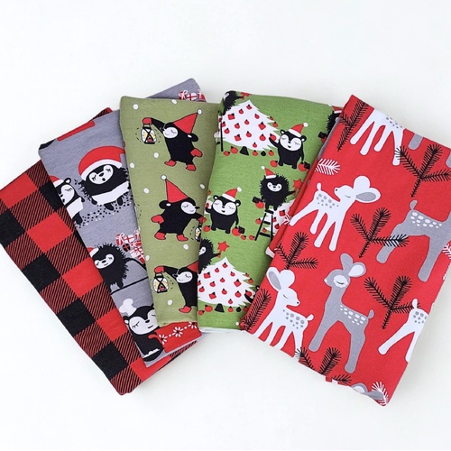 PaaPii Organic Xmas Jersey Offcuts Bundle