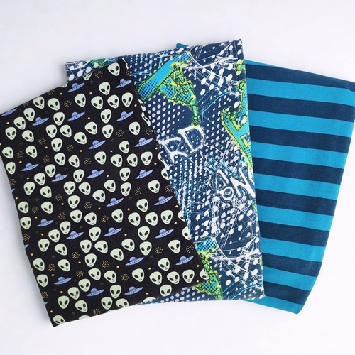 Boys Cotton French Terry Knits Offcuts Bundle (3 piece)
