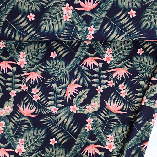 European Cotton Elastane Jersey, Oeko-Tex, Jungle Blush