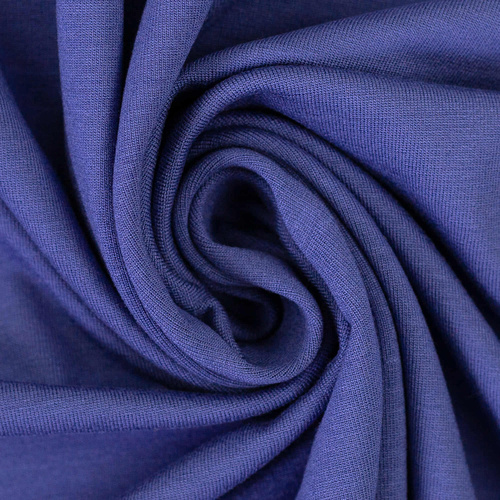 European Viscose Elastane Jersey Knit, Oeko-Tex, Solid, Indigo (Extra Wide)