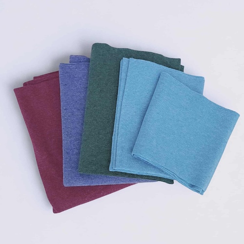 Melange Ribbing Remnants Bundle 5 Pieces Cool Colours