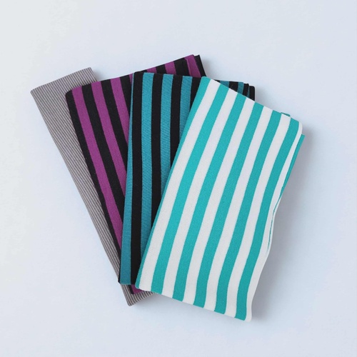 Striped Ribbing Remnants Bundle - 4 Pieces