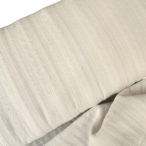 European Broderie Anglaise Cotton, Noir Cream