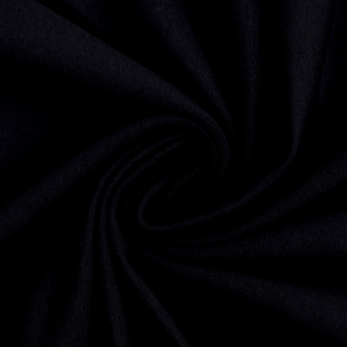European Viscose Elastane Jersey Knit, Oeko-Tex, Solid, Black (Extra Wide)
