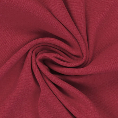 European Cotton Elastane Jersey, Solid, Oeko-Tex, Red Wine