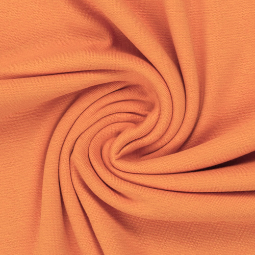 *REMNANT 112cm* European Cotton Elastane Jersey, Solid, Oeko-Tex, Orange