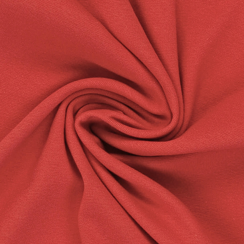 *REMNANT 87cm* European Cotton Elastane Jersey, Solid, Oeko-Tex, Red