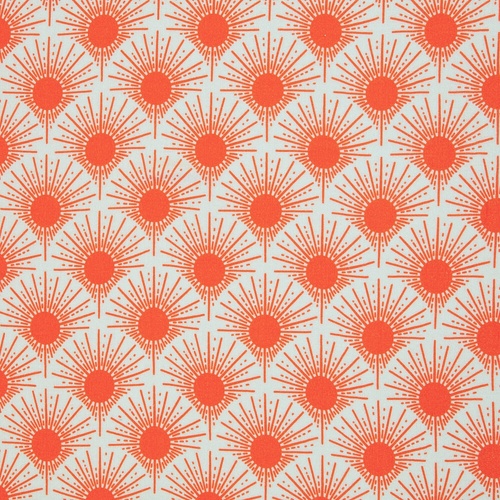 European 'Linen Look' Cotton Double Muslin, Oeko-Tex, Sunburst Orange