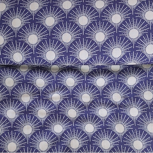 European 'Linen Look' Cotton Double Muslin, Oeko-Tex, Sunburst Blue