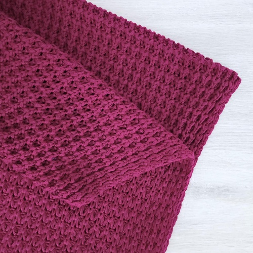 *REMNANT 165cm* European Big Knit, Oeko-Tek, Dark Pomegranate