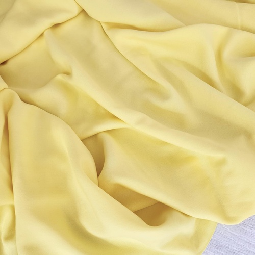 *REMNANT 62cm* European Woven Viscose, Oeko-Tex, Sunny Yellow