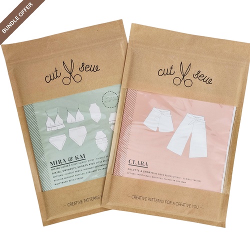 *BUNDLE DEAL* Elvelyckan Design Cut Sew Patterns, Clara Culotte & Shorts / Mira & Kai Swimsuit