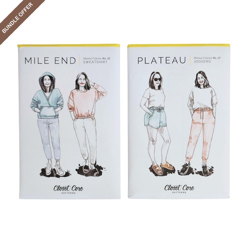 *BUNDLE DEAL* Closet Core Patterns, Plateau Joggers / Mile End Sweatshirt