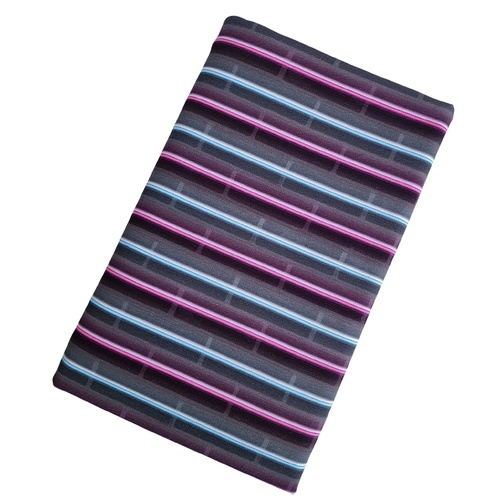 Remnant 130cm **  French Terry, Glow Stripes Bright Pink/Light Blue