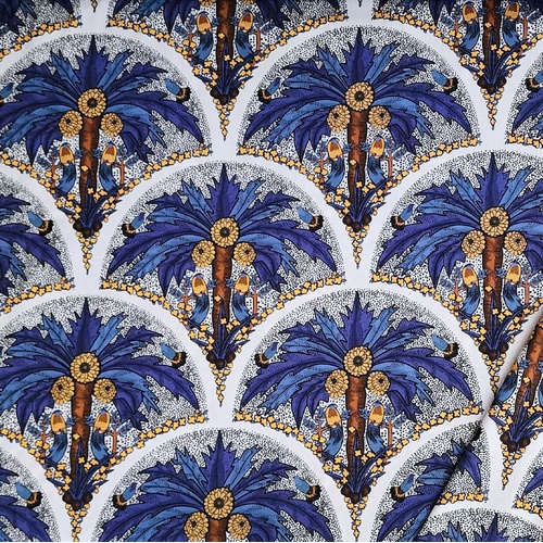 European Lightweight Woven Cotton, Oeko-Tex, Palmera Blue