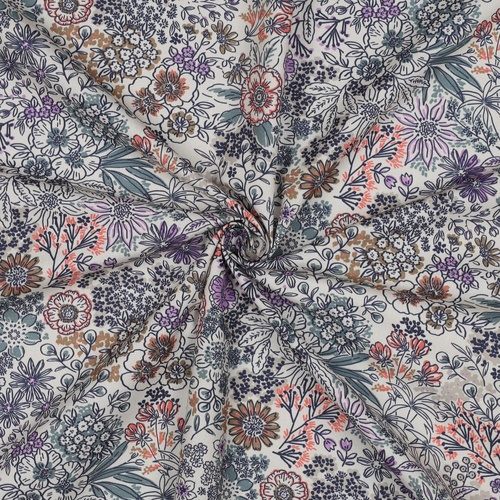 European Cotton Poplin, English Meadow