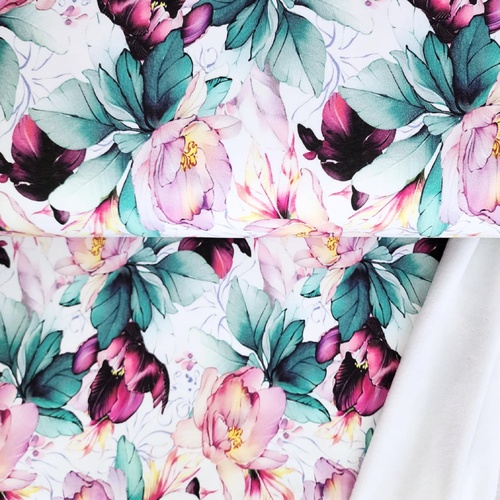 *REMNANT 74cm* European Alpine Fleece Sweater Knit, Magnolia White