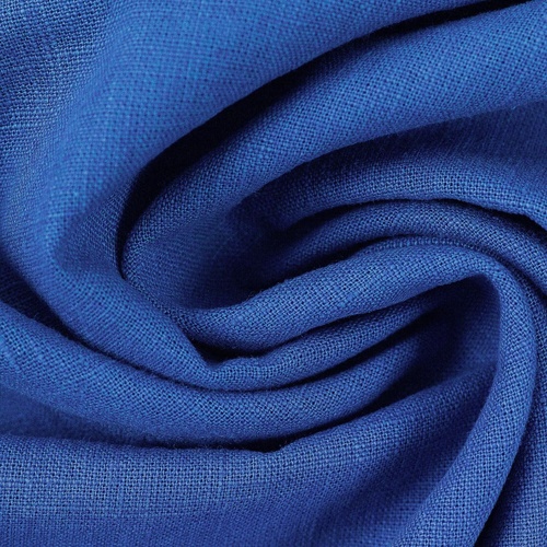 *REMNANT 60cm* European Classic Linen Cotton Blend, Oeko-Tex, Royal Blue