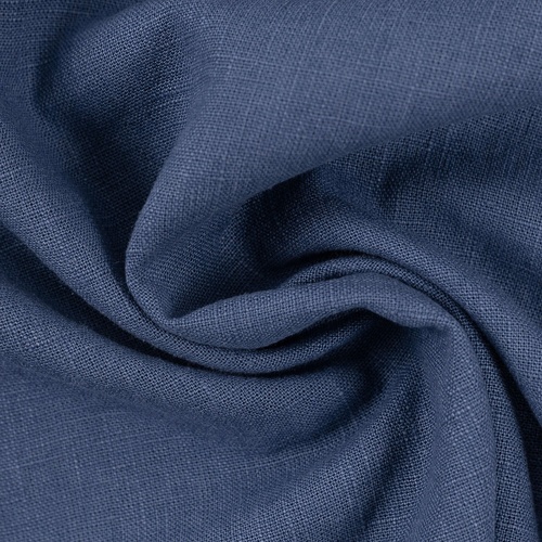 *REMNANT 47cm* European Classic Linen Cotton Blend, Oeko-Tex, Denim