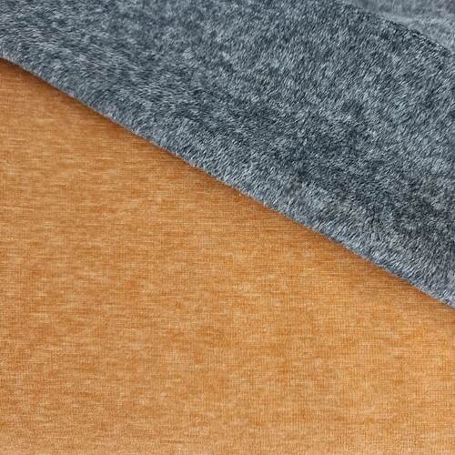 *REMNANT 170cm* European Alpine Fleece Sweater Knit, Melange Ochre AW23