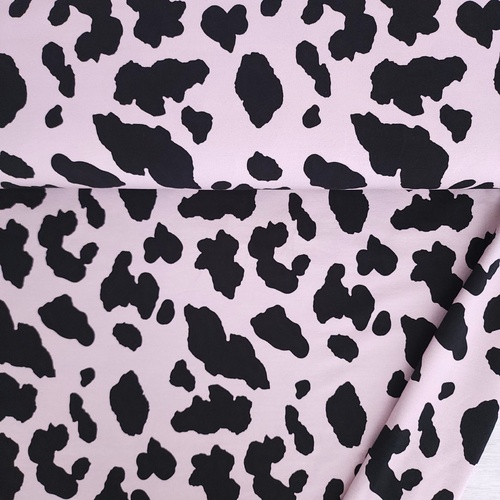 European Modal/Cotton Blend Elastane French Terry Knit, Pink Pasture