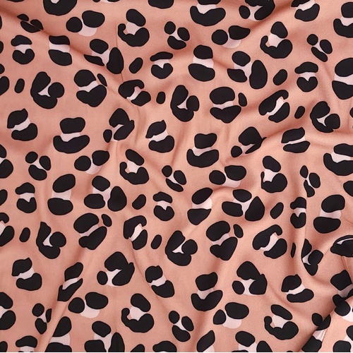 European Woven Viscose, Oeko-Tex, Leopard Rosette