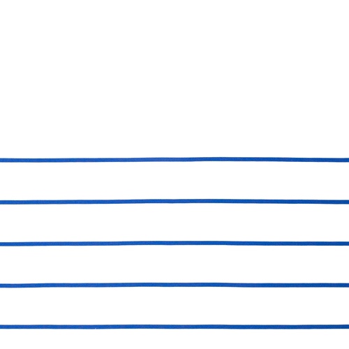 European Modal/Cotton Blend Elastane French Terry Knit, Fresh Stripes Cobalt 90cm